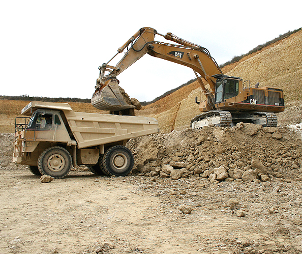 Extraction de carrieres, graves et sables