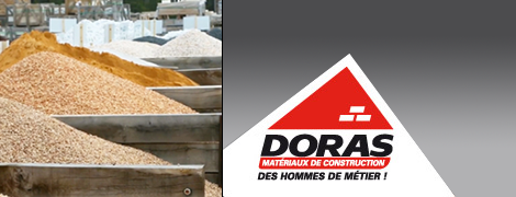 Doras vente de matériaux granulats, sables, gravillons, Tonnerre Yonne 89