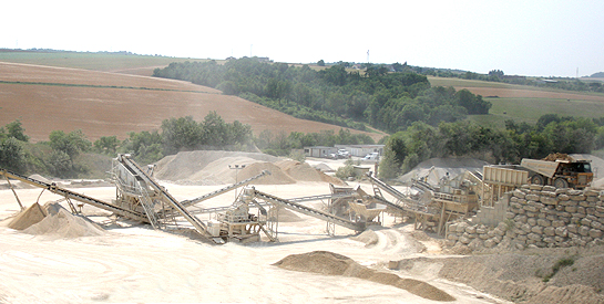 Carrieres de Coussegrey dans l'Aube pres de Troyes