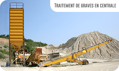 Traitement de graves en centrale